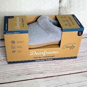 DEARFOAMS Total Comfort Slippers Size Large 9-10 NWT
